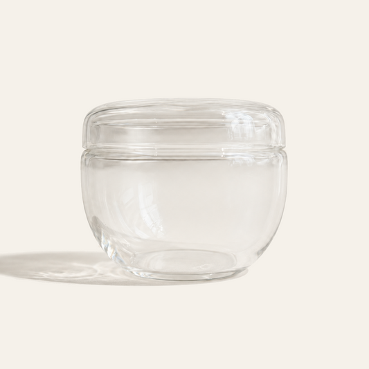 MINI GLASS STORAGE JAR - CLEAR