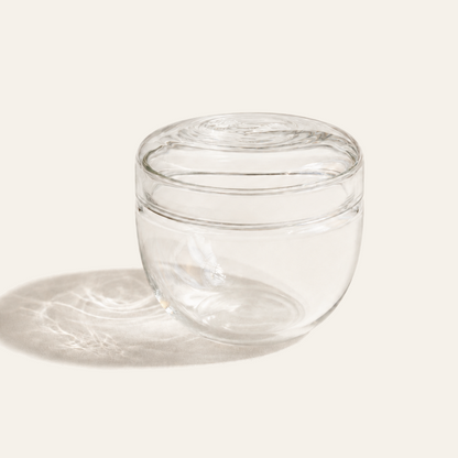 MINI GLASS STORAGE JAR - CLEAR