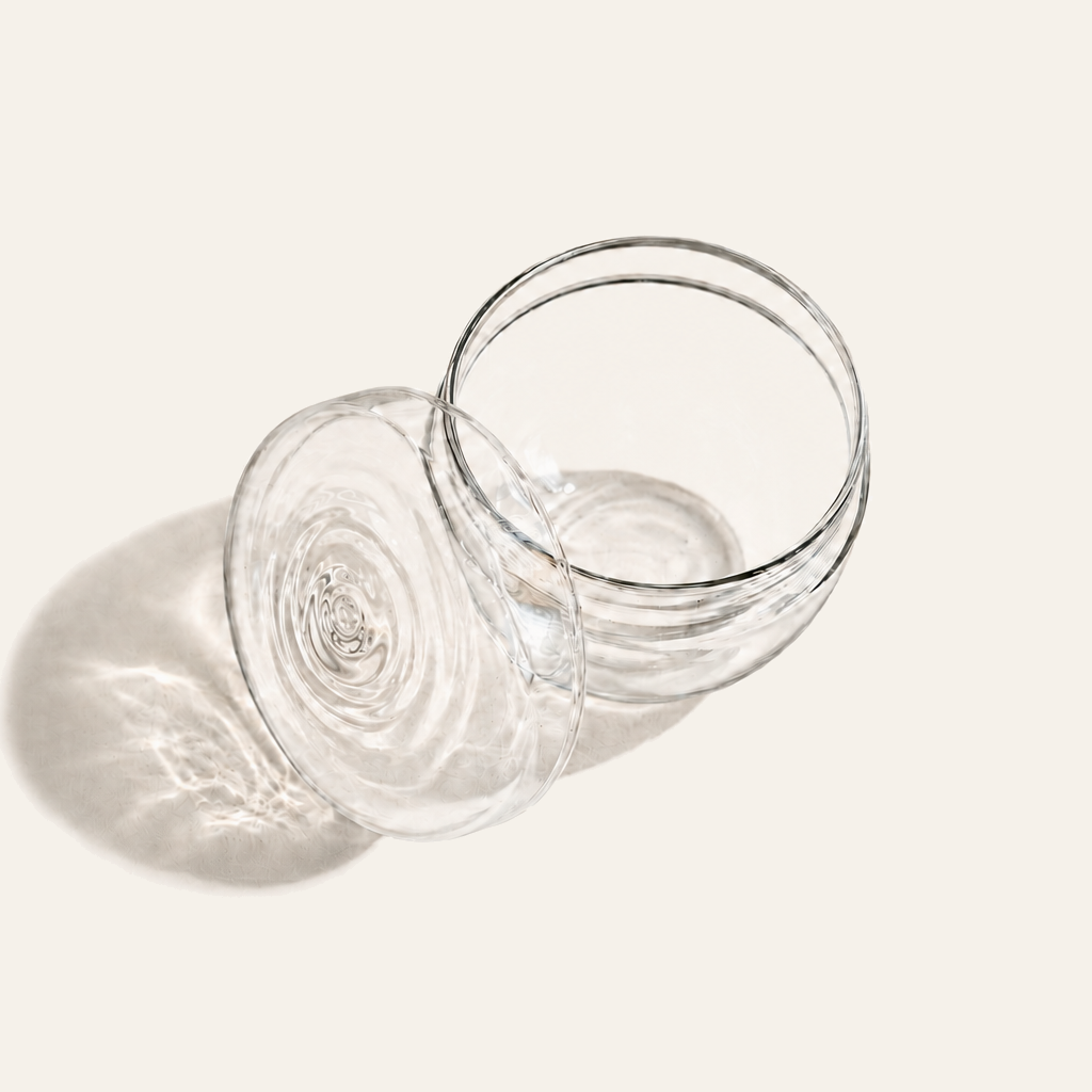 MINI GLASS STORAGE JAR - CLEAR