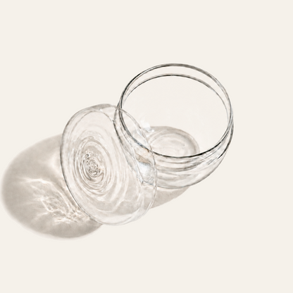 MINI GLASS STORAGE JAR - CLEAR
