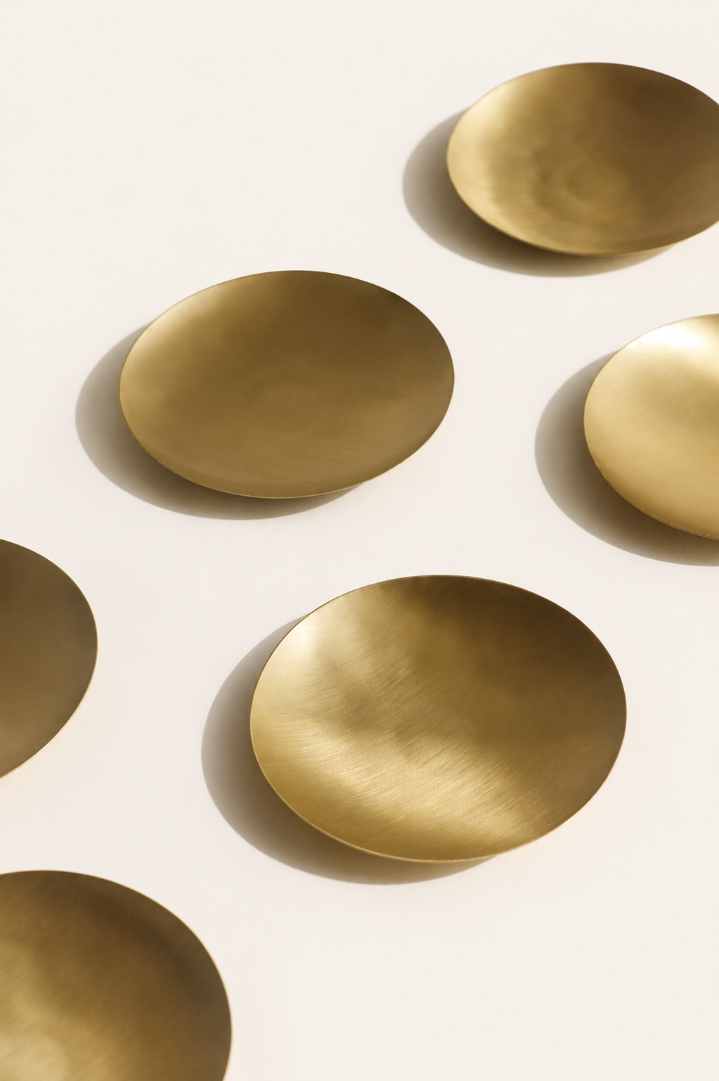 Artisan Brass Plates - Set of 6