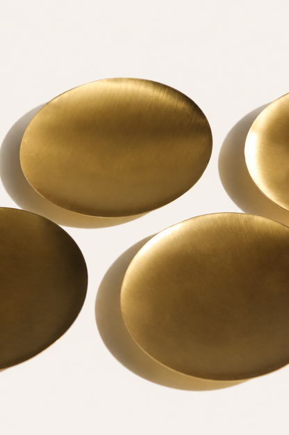 Artisan Brass Plates - Set of 6